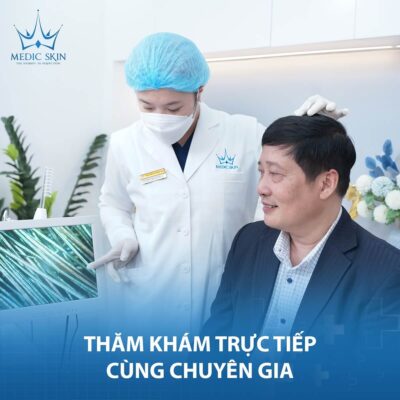 Khách hàng thực tế dịch vụ tăng sinh mầm tóc tại Medicskin